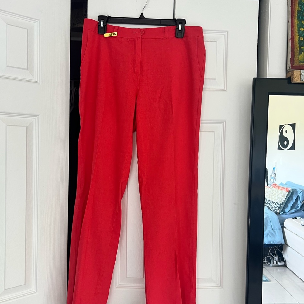 Vibrant Red Pants
